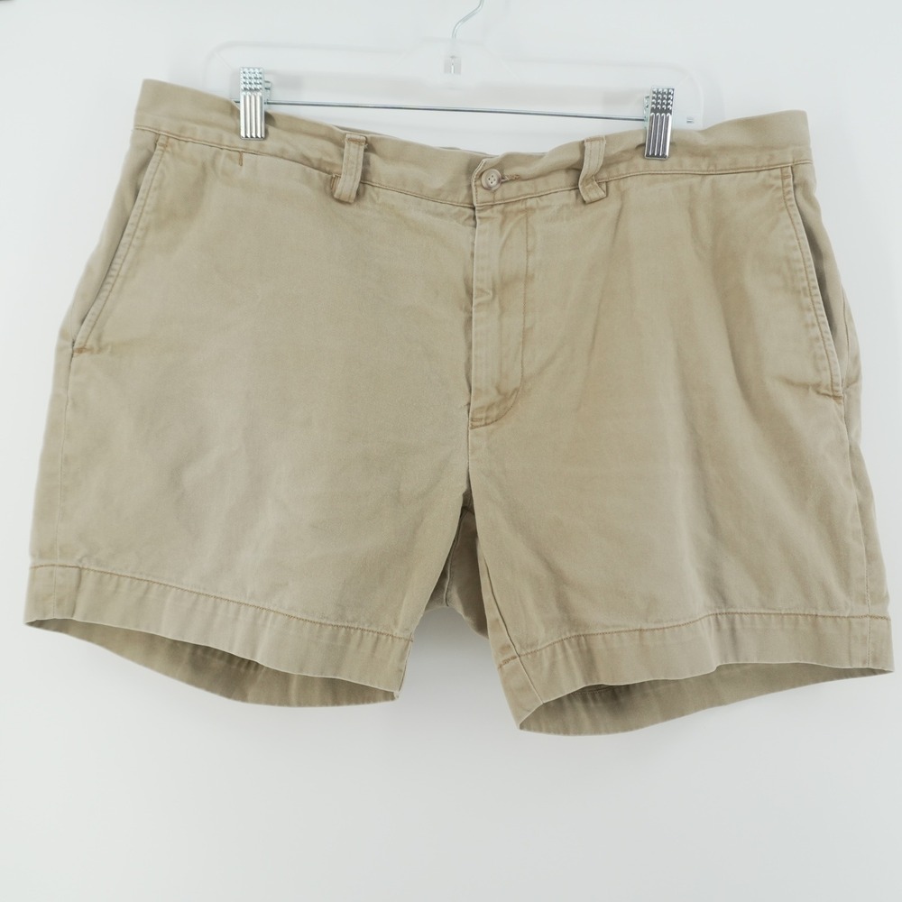 Polo Ralph Lauren Shorts Mens 38 Khaki Tan Classic Fit 6 Inch Inseam Cotton
